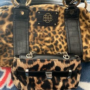 Dana Bachman purse…leopard print ….used